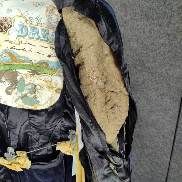 1900s Embroidered Blue Velvet Skirt and Jacket Riding Outfit - Picture 10 of 16